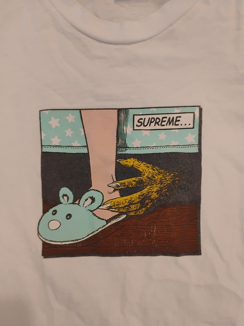Supreme White Graphic Short-Sleeve T-Shirt